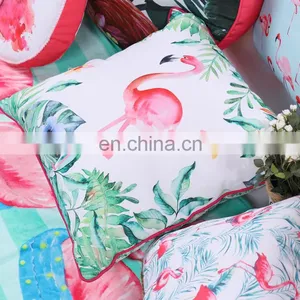 Custom Colorful New Design Flamingo Party Print Seat Back Cushion or Pillow Modern Printed Chair Outdoor Cushion thumbnail-3