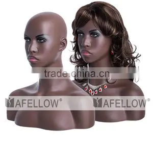 New Design Black Girl Head Mannequin Head for Wigs Display thumbnail-4