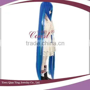 Hot Blue Ombre Small Doll Long Wigs for Wholesale thumbnail-4