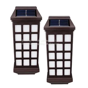 Solar Panel Wall Lamp Light Sensor Wall Light Waterproof Solar Powered Sunlight For Patio Garden Warm/Cold Lighting thumbnail-3