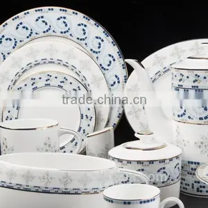16pcs Bone China Dinnerware Set With Snows Way thumbnail-1