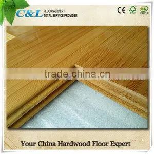 High Glossy Natural Color Solid Bamboo Flooring With T&G Joint thumbnail-1