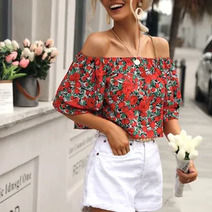 New One-shoulder Print Top thumbnail-3