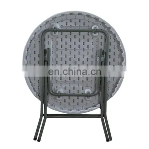Adjustable Height Folding Table Legs Low Price Outdoor Wall Mounted Folding Iron Table 8ft Multifunctional Folding Table Frame thumbnail-3