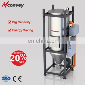 Liansu CE Standard Industrial Plastic PVC PE PP Recycling Pellets Materials Hopper Dryer for Injection Machine thumbnail-1