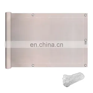 0.9m*6m Balkonbespannung PVC Sichtschutz Balkonverkleidung Balkon Zaun Sonnenschutz thumbnail-3