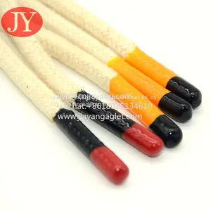 Custom Silicone Dipped Shoelace Tipping Cotton Shoolace Dipping Aglet Tips thumbnail-1