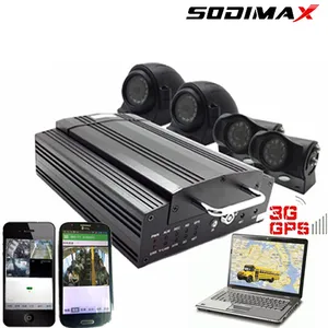 1080P Software Remote Monitoring Vehicle Mobile 4G Mobile DVR With 4 Channel 720p 4K Input thumbnail-1