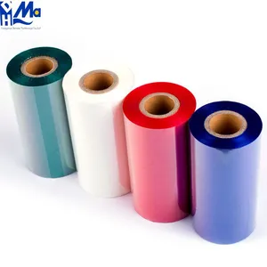 110mm*300m Color Print Premium Wax Resin Barcode TTR Tto Ink Labels Thermal Transfer Printer Ribbon thumbnail-5