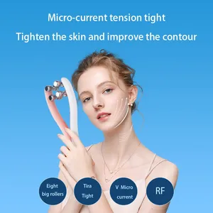 Dual-Sided 3D EMS V Face Roller Sport Massager for Facial Lifting Slimming Legs & Arms Featuring Double Chin Reduction thumbnail-5