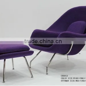 Waiting Room Comfort Design Lounge Womb Chair and Ottoman thumbnail-1