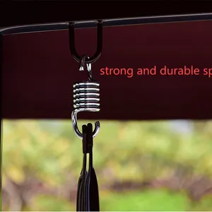 Durable Outdoor 2-seat Luxury Rattan Hammock Swing Chair With Fabric Canopy thumbnail-3