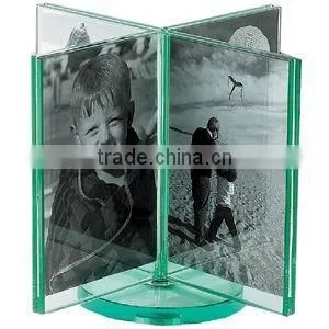 Ultra Clear Aluminum Double Sided Glass Photo-frame thumbnail-1