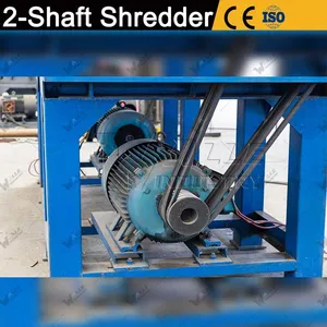 Customized Waste Plastic Pet Bottle/Big Lumps Cutting/ Wood/PVC/Film Tire Rubber Double /Paper/Single/Double Shaft Shredder thumbnail-2