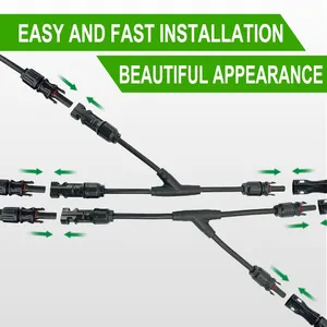 Solar Cable Harness Y Type DC1500V 2 in 1 Wire Branch Without Connector thumbnail-2