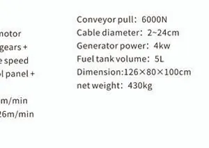 High Efficiency Remote-controlled Movement Cable Conveyor Feeder Device Machine for Power Construction Cable Laying Pulling thumbnail-2