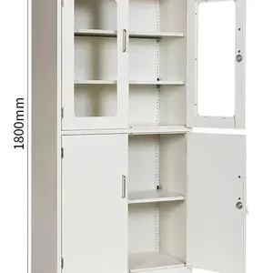 All-Steel Medicine Cabinet Reagent Cabinet Laboratory Glassware Cabinet School and Hospital Instrument Cabinet thumbnail-1