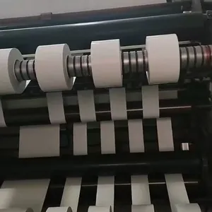 Cast Mirrow Coated Paper Jumbo Roll Hot Melt Adhesive Glassine Liner For Barcode Food Commodity Label Raw Material thumbnail-3