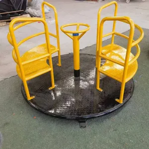 Outdoor Rotating Chair for Kindergartens, Large-scale Ufo-shaped Turntable for Children, Playground Equipment for Parks and Residential Areas thumbnail-1