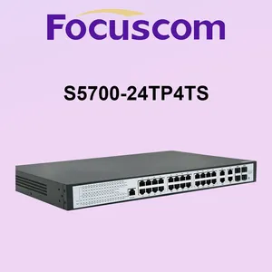 Managed PoE Switch 24 Port 1G RJ45 Port Enterprise Network Switch With 4 Combo SFP Ports POE Switch Focuscom S5700-24TP4S thumbnail-3