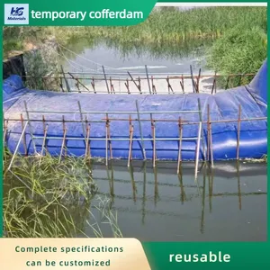 Flood Prevention Emergency Riverbank Cofferdam, PVC Soft Dam, Emergency Water Injection Dam, Foldable Temporary Water Retaining Wall thumbnail-4