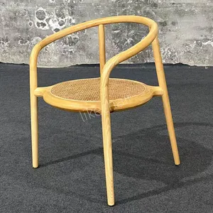 Italian Modern Nordic Solid Wood Cross-Back Dining Chair With Fabric Backrest for Home Office Home Bar Gym Hotel Use thumbnail-3