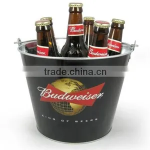 2015 New Available 5L Galvanized Iron Custom Ice Bucket Ice Cooler Ice Pail thumbnail-1