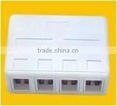4 Ports Surface Mount Box With Keystone Jack thumbnail-1