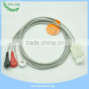 High Quality ECG M1673A Snap Type 3 Leadwires ECG Cable thumbnail-5
