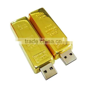Metal Gold Usb Bar Flash Drive Laser Printing Supplier's Choice thumbnail-4