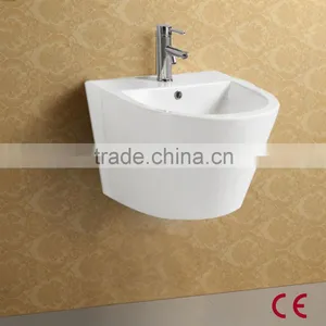 CE Approval Ceramic Hand Wash Semi Pedestal Basin thumbnail-3