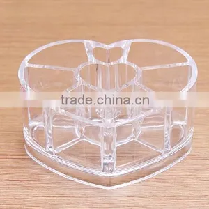 C20 ANPHY PS Crystal Heart Shape Makeup Desk Organizer thumbnail-5