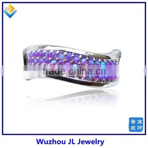 Wholesale Handmade Fire Opal Ring European Style Engagement Rings thumbnail-1