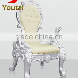 White Throne Chair for Wedding thumbnail-2