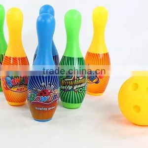 22cm Smile Face Bowling Set Sport Toy for Kids With 6 Bottles and 1 Ball thumbnail-2