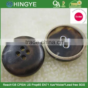 Sedex Audited Factory 2 Pillar Burnt Rim 4 Holes Urea Button, Urea Button thumbnail-1