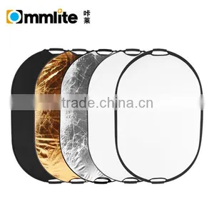Double-hanger Hand-held 5-in-1 Folded Reflector Black/White/Silver/ Gold/Soft 60*90 thumbnail-1
