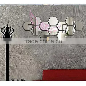 Acrylic Modern DIY Hexagon Removable Furniture Decoration Mirror Wall Sticker Quality Choice thumbnail-5