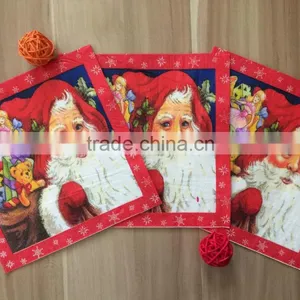 Virgin Wood Paper Napkin Christmas Printed Napkin thumbnail-2