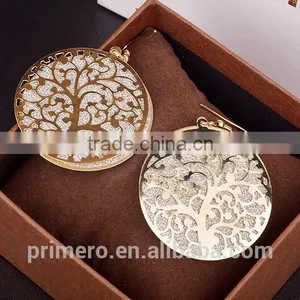Hot Selling Fashion Matte Popular Elements Hollow Tree Stup Earrings thumbnail-4