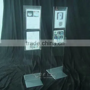 Clear Acrylic Brochure Holder, High Quality Acrylic Magazine Holder thumbnail-4