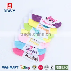 Children Weekly Socks Beautiful and Comfortable Cotton Socks for Baby thumbnail-1