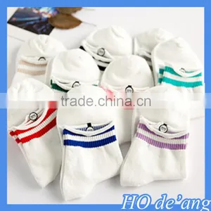Hogift Wholesale Socks Woman Korea Cute Candy-colored Cotton Socks Women Stripe Socks MHo-74 thumbnail-3