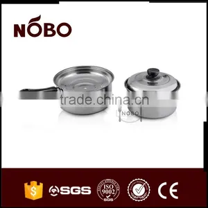 Single Handle Steel Lid Stainless Steel Milk Boiling Pot thumbnail-1
