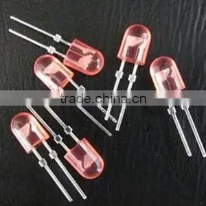 High Quality Through Hole Type Colored Round Oval Straw Hat 5mm LED Diode thumbnail-5