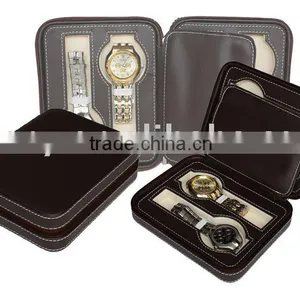 Portable Leather Travel Watch Case thumbnail-1