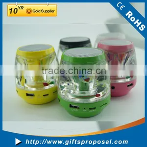 Bluetooth Speaker LED Color Changing Liquid Bluetooth Speaker With Usb/sd Card and fm thumbnail-1