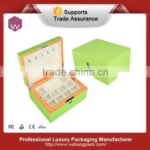 Green Ring Box Insert Removable Wood Jewel Box thumbnail-1