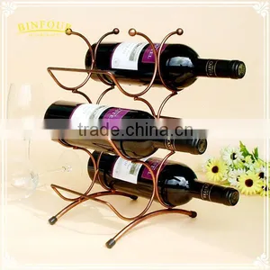 Ornaments Style Home Decoration Six Bottles of Wine Iron Mount Rack thumbnail-4
