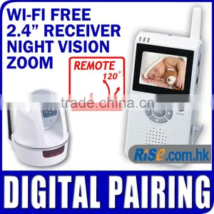 2.4" TFT LCD 2.4 GHz Wireless Pan Tilt PTZ Camera Baby Monitor thumbnail-1